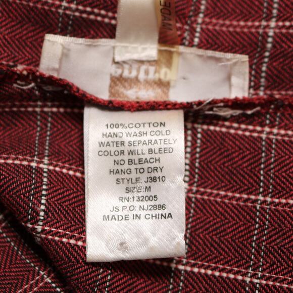 Entro Plaid Open Front Duster Cardigan Tassel Cotton Lightweight Layer Size M - Picture 6 of 8